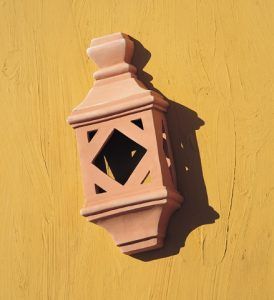 mud sconce 771 in terracotta